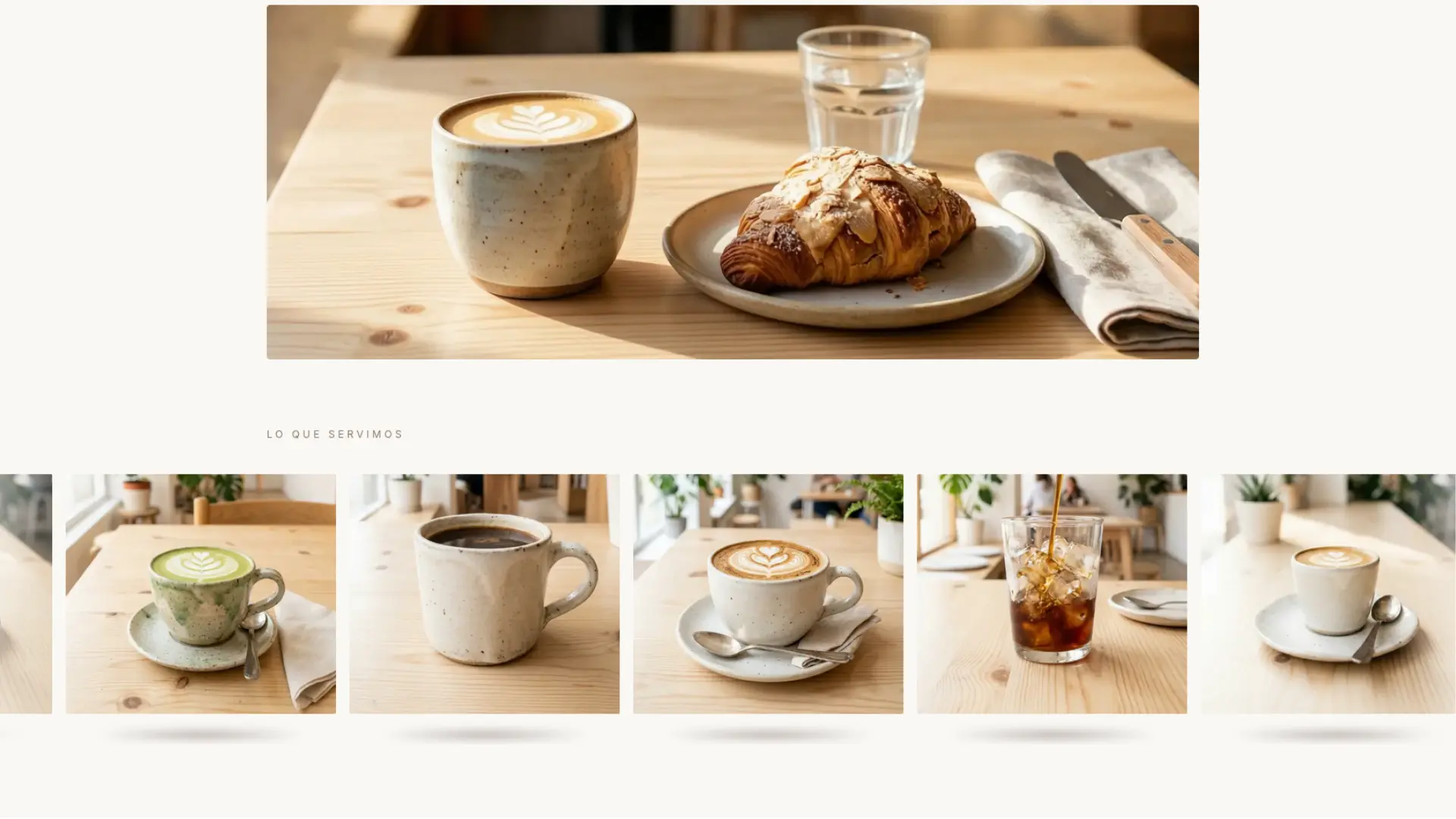 Web — galería del local
